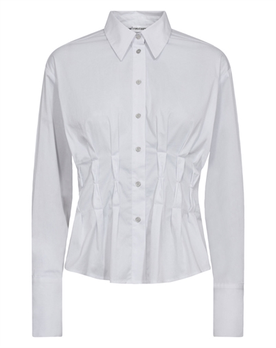 Co'Couture - Poppy CC Pleat Waist Skjorte - White